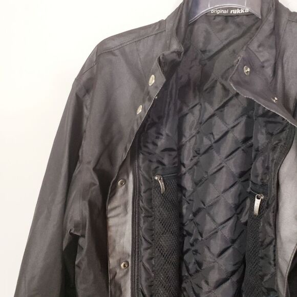 Original Rukka Mens Motorcycle Jacket Lining Black Size 44 - Picture 4 of 12